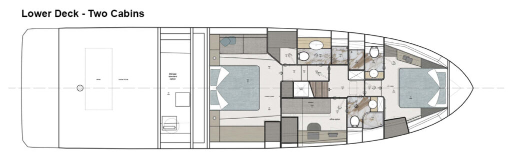 G58 Lower Deck two cabins