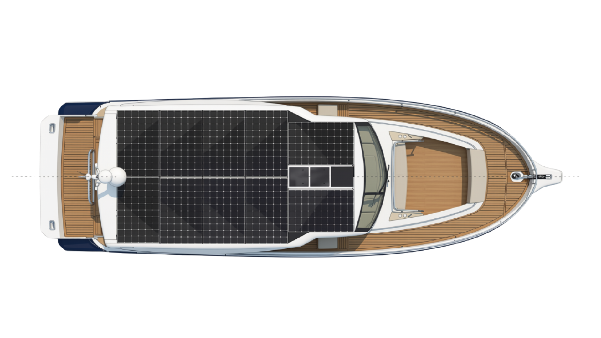 Greenline 42 Solar Panels - Ocean Pacific Yachts