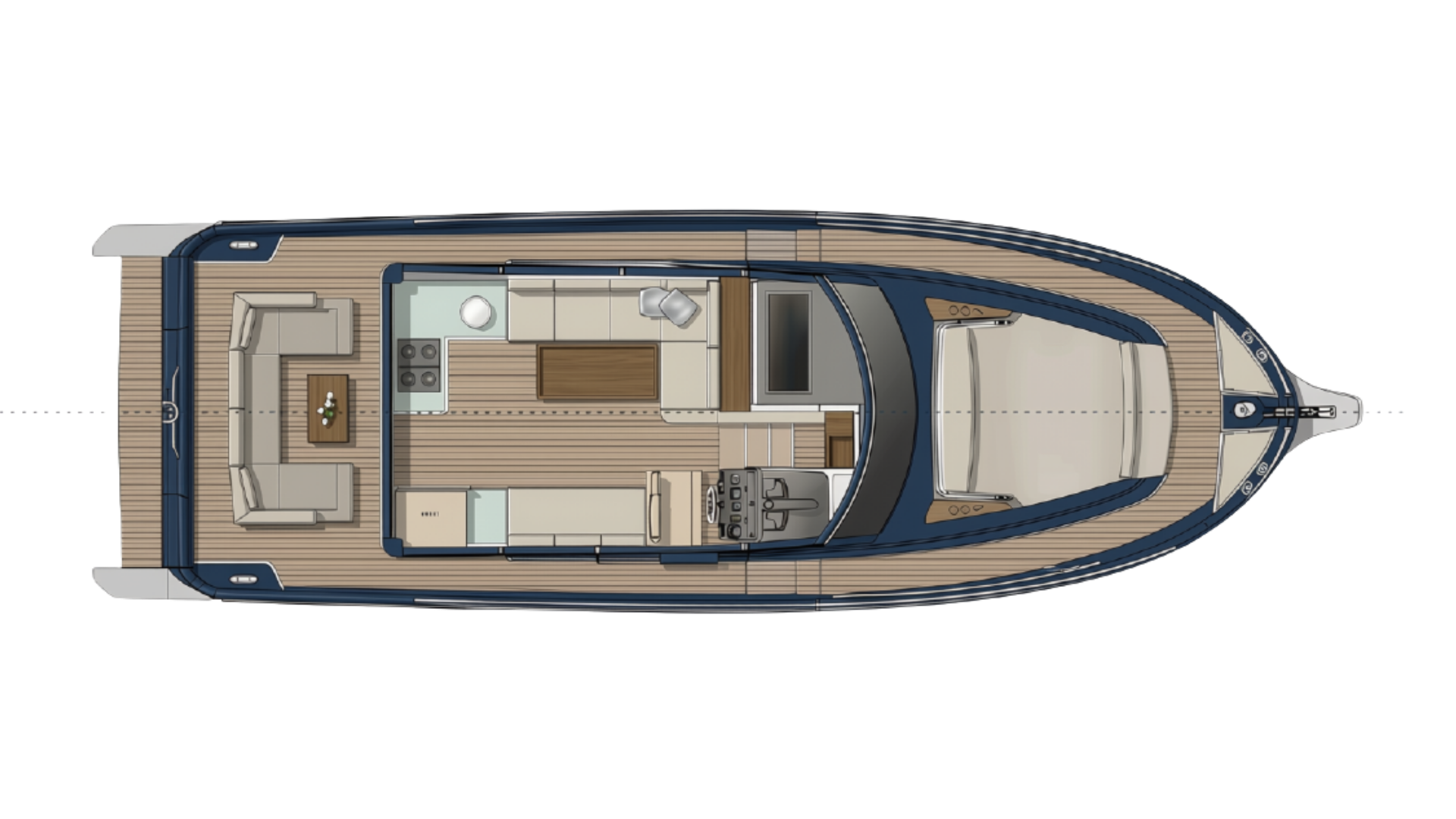 Greenline 42 Main Deck B Ocean Pacific Yachts
