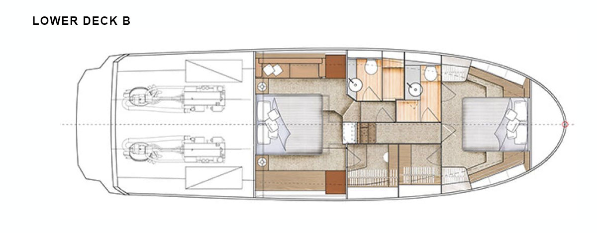 Greenline 45 Fly Lower Layout