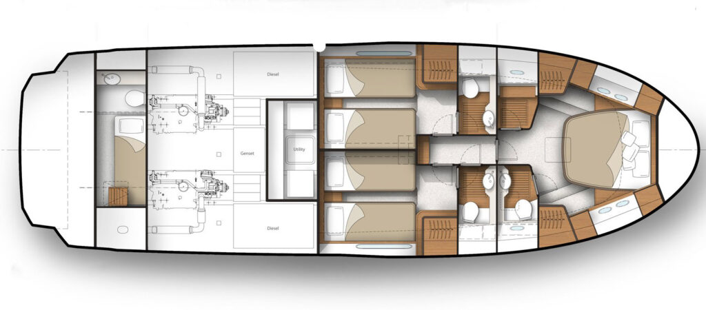 greenline 48 hybrid yacht view 3b